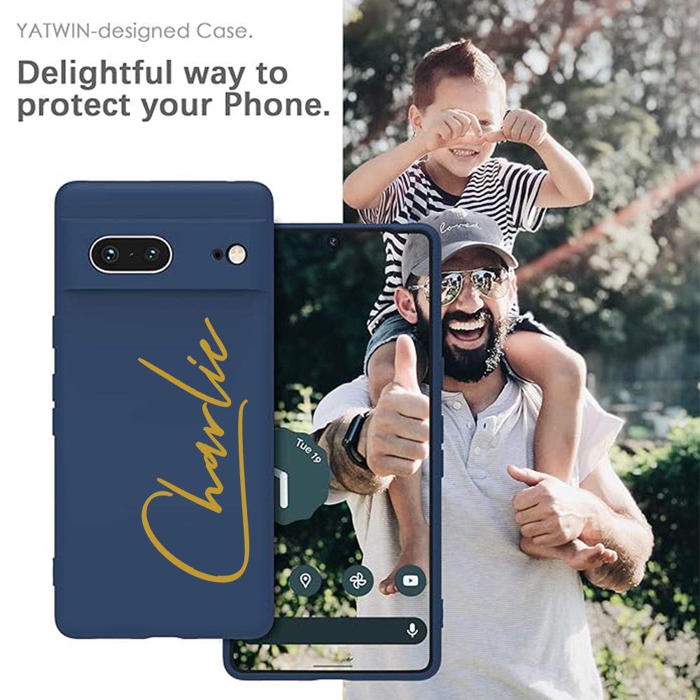 Personalised Monogram Silicone Phone Case for Google Pixel | OFCase157