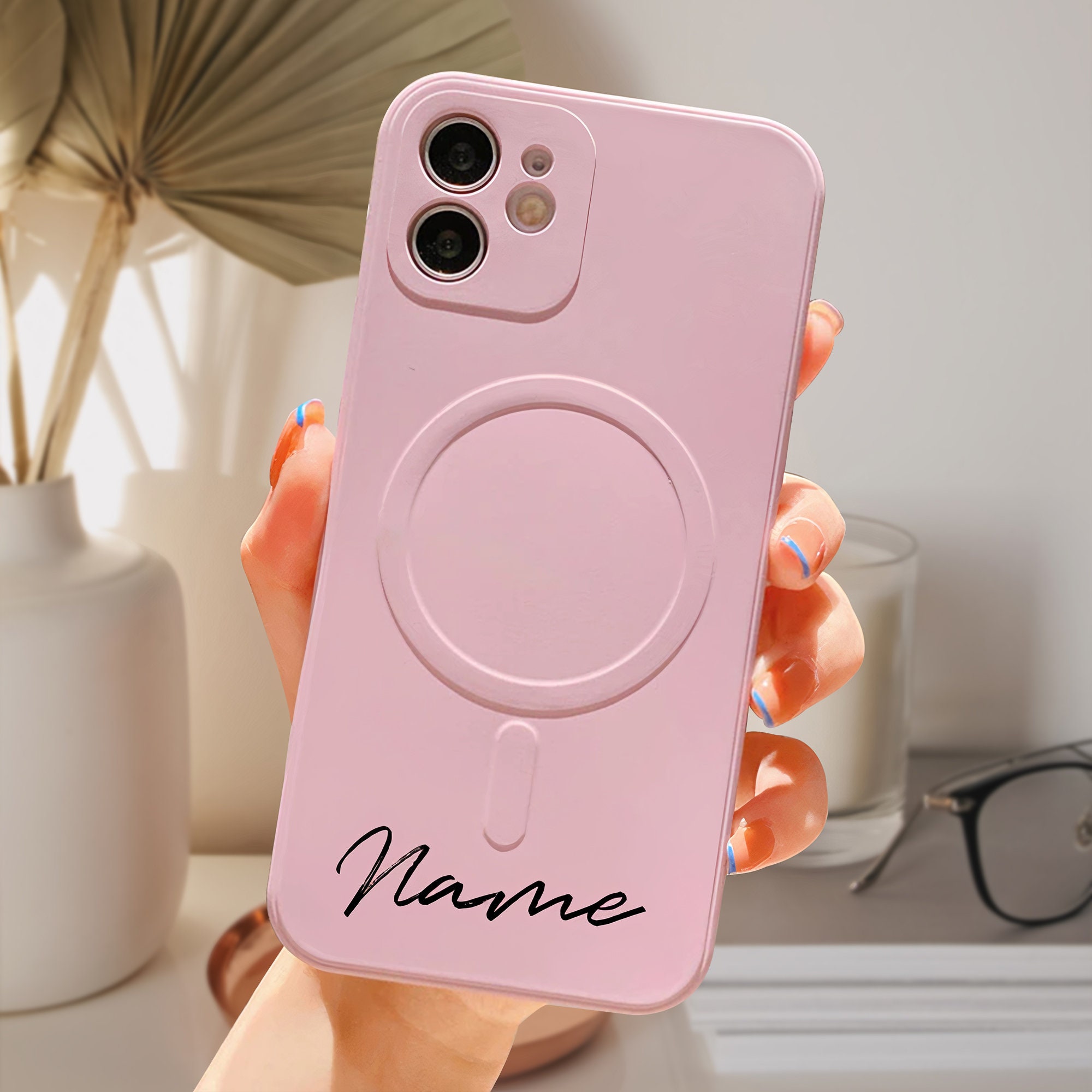 Personalised Monogram MagSafe Compatible Phone Cover Case | OFCase094