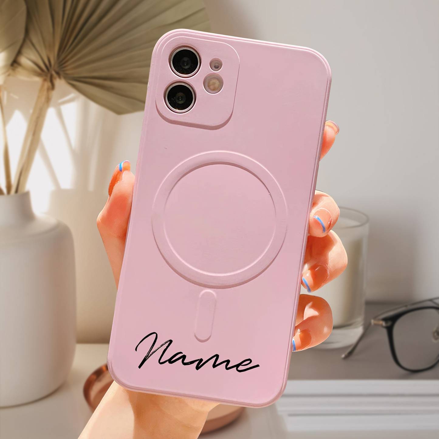 Personalised Monogram MagSafe Compatible Phone Cover Case | OFCase094