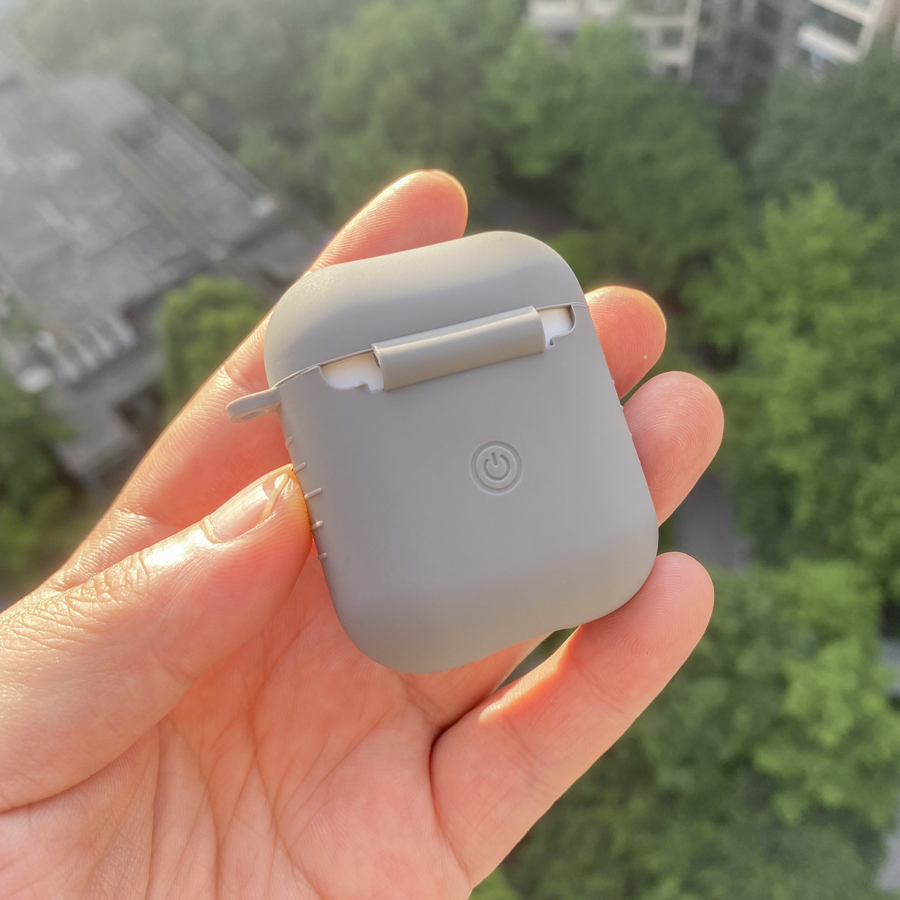 Personalized Silicone AirPod Case with Clip Keychain | OFPod08