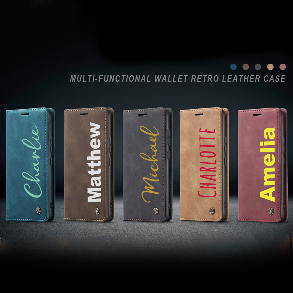 Personalised Monogram Card Holder Wallet Phone Case | OFCase130