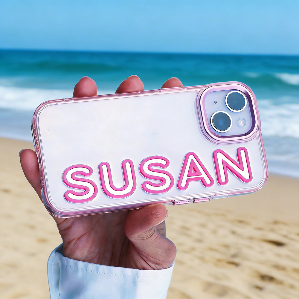 Personalized Name Clear Phone Case for iPhone & Samsung Phone | OFCase160