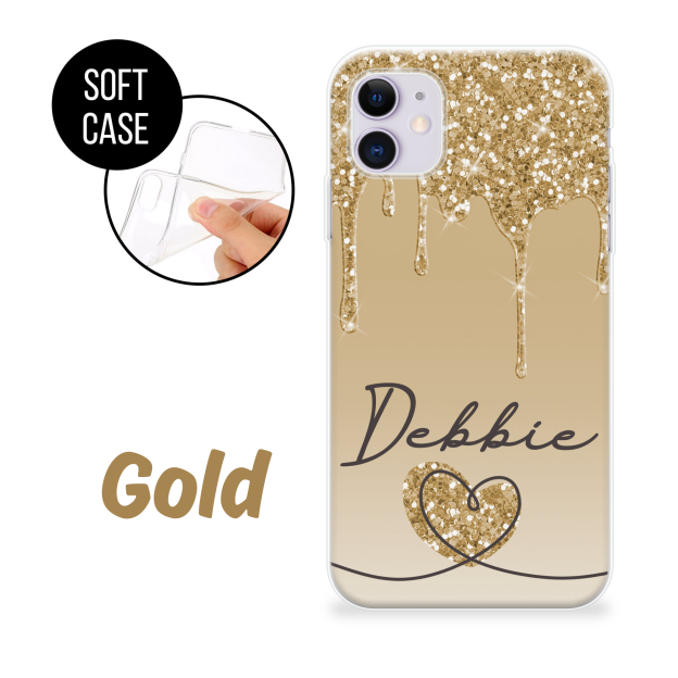 Personalized shining hearts Phone Cover Case | OFCase097