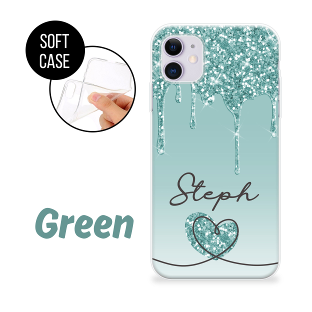 Personalized shining hearts Phone Cover Case | OFCase097