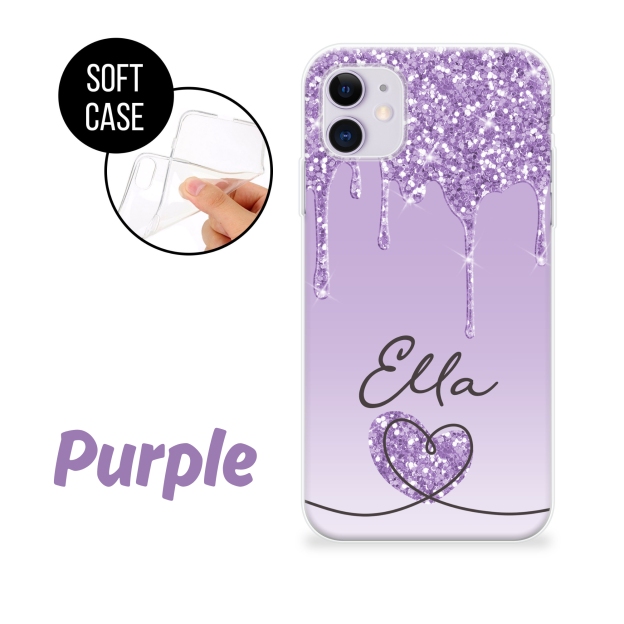 Personalized shining hearts Phone Cover Case | OFCase097