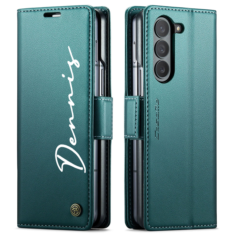 Personalised Monogram Magnetic Card Holder Wallet Phone Case for iPhone & Samsung & Google Pixel | OFCase154