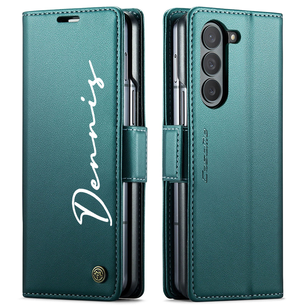 Personalised Monogram Magnetic Card Holder Wallet Phone Case for iPhone & Samsung & Google Pixel | OFCase154