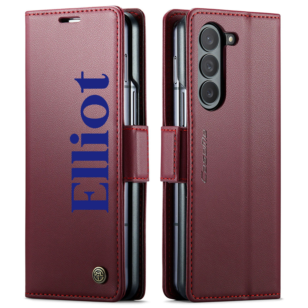 Personalised Monogram Magnetic Card Holder Wallet Phone Case for iPhone & Samsung & Google Pixel | OFCase154