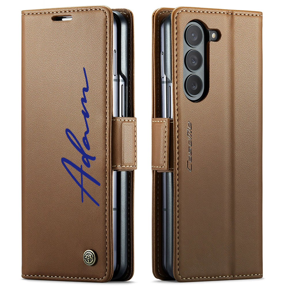 Personalised Monogram Magnetic Card Holder Wallet Phone Case for iPhone & Samsung & Google Pixel | OFCase154