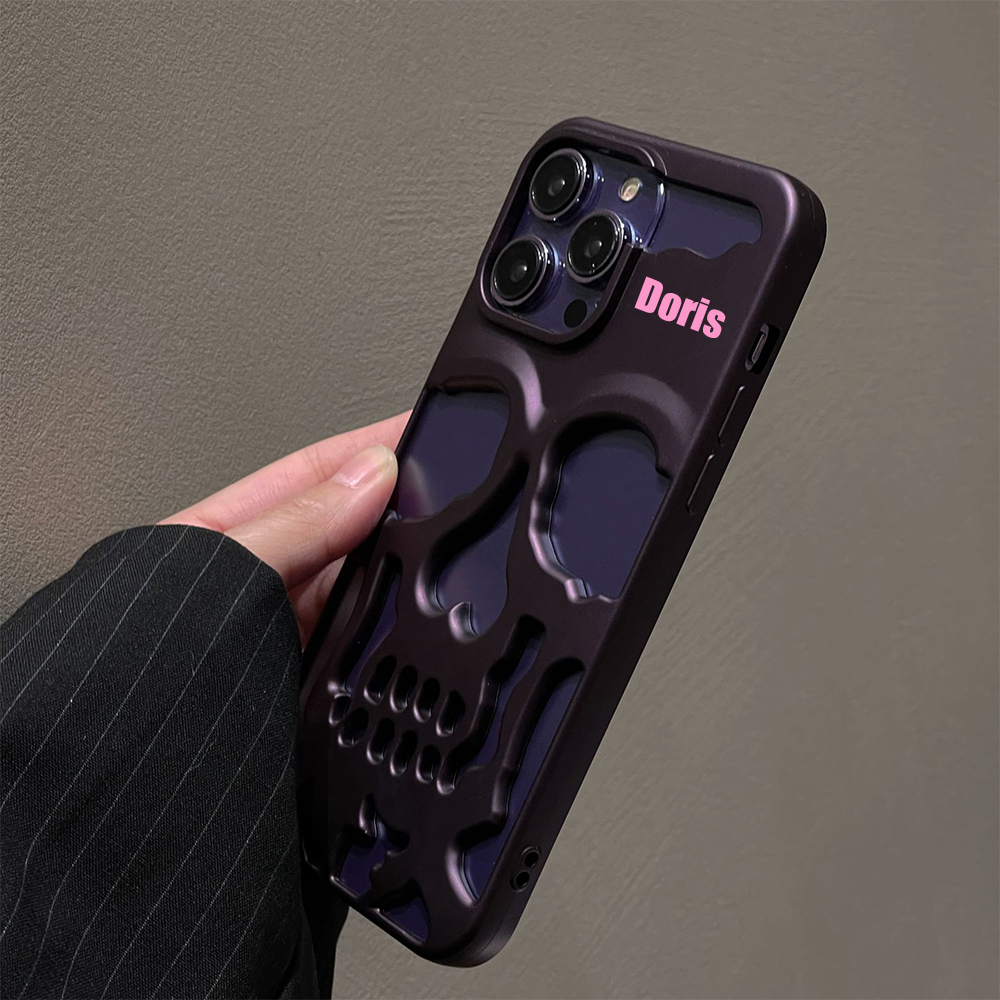 Personalized Name Skull Phone Case for iPhone | OFCase151