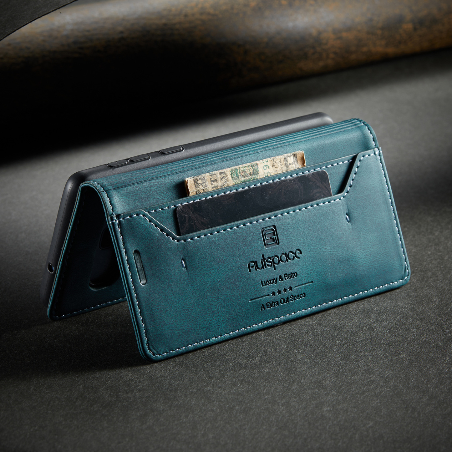 Personalised Monogram Card Holder Magnetic Wallet Phone Case | OFCase119