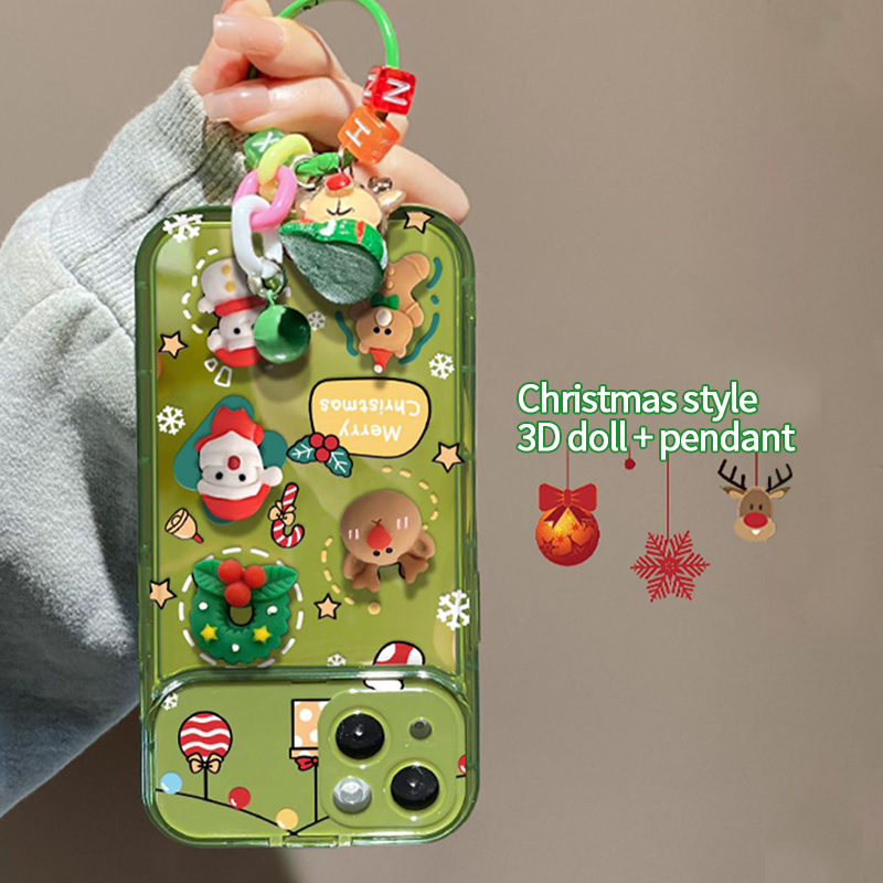 Christmas Tree Pendant Flip Mirror Phone Case Cover | OFCase093
