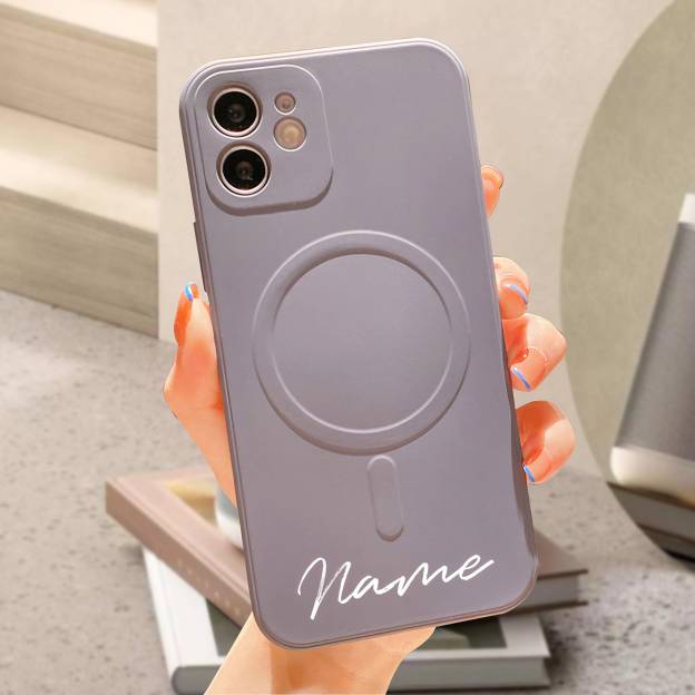 Personalised Monogram MagSafe Compatible Phone Cover Case | OFCase094