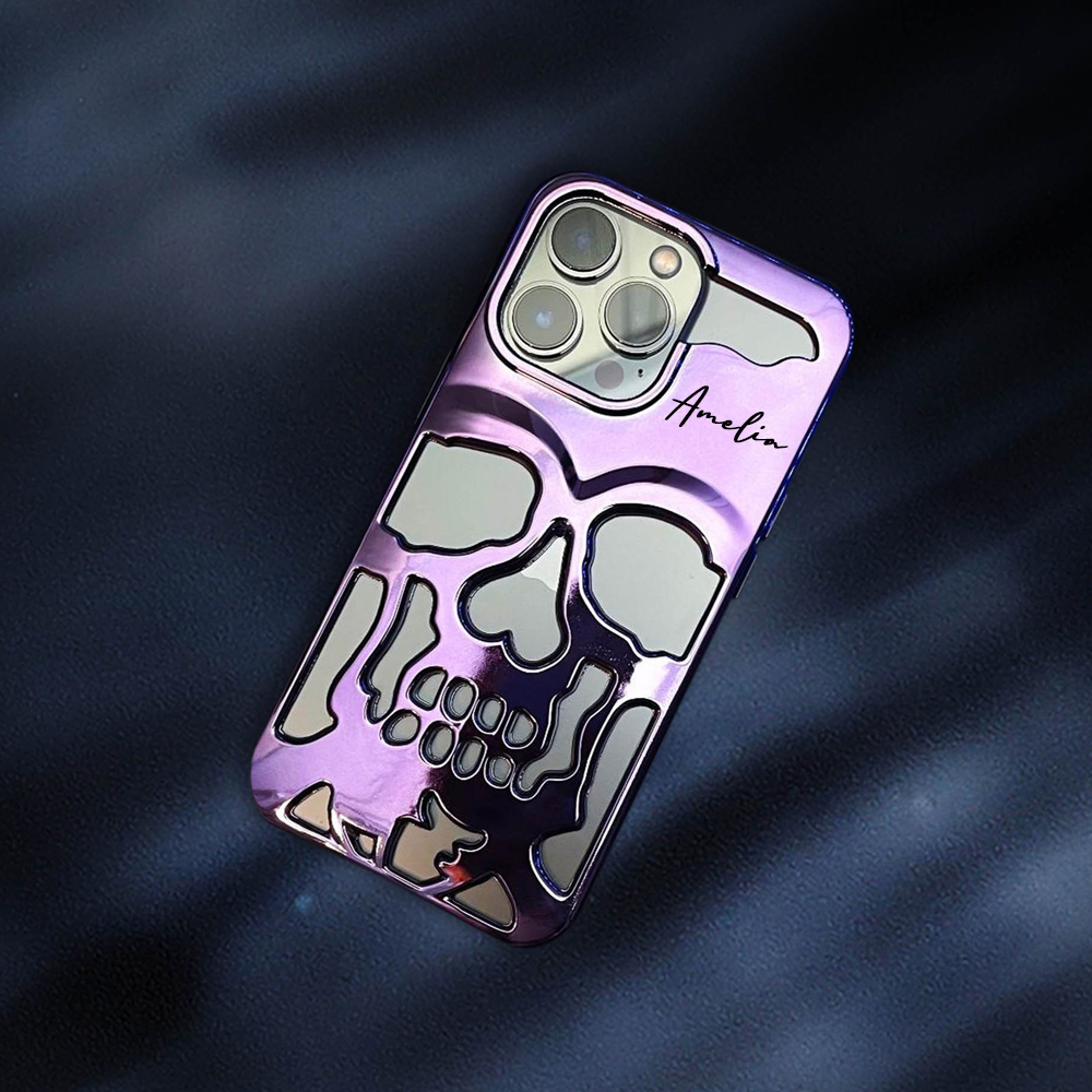 Personalized Name Skull Phone Case for iPhone | OFCase151