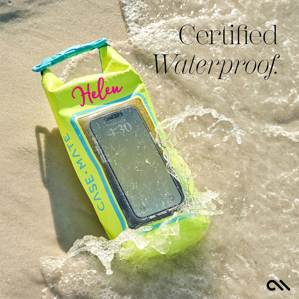 Personalized 2L Waterproof Phone Bag Backpack with Integrated Clear Phone Pouch | OFBag07