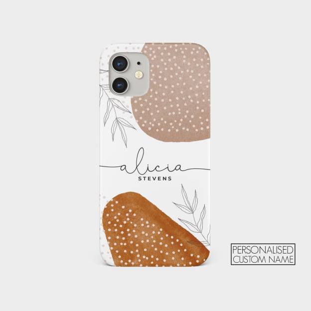 Personalised Aesthetic Earthy Tones Phone Cover Case | OFCase098