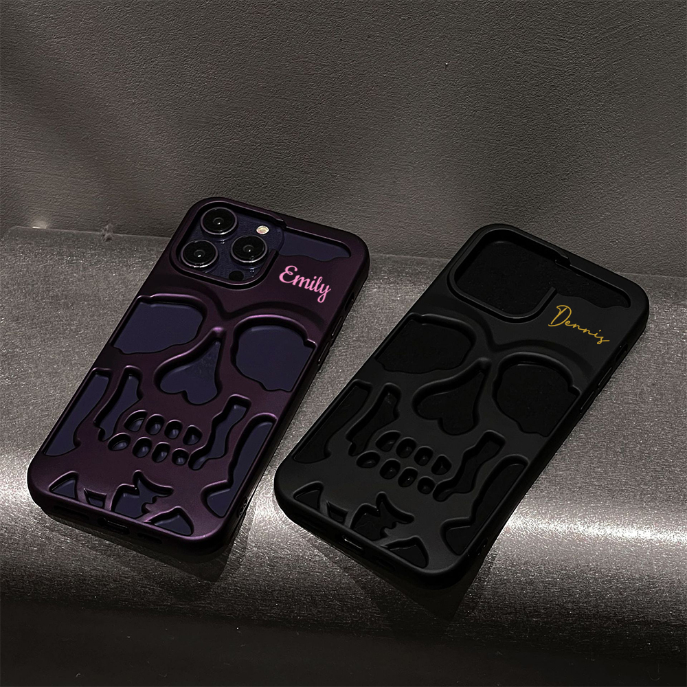 Personalized Name Skull Phone Case for iPhone | OFCase151