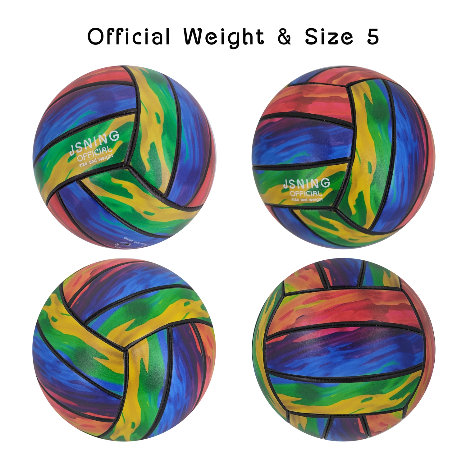 Oil Painting Volleyball,Volleyball with Pump,Volleyball Soft Touch,Volley lite for Outdoor Indoor Beach Game,Official Size 5 Volleyball,Art Cool Design