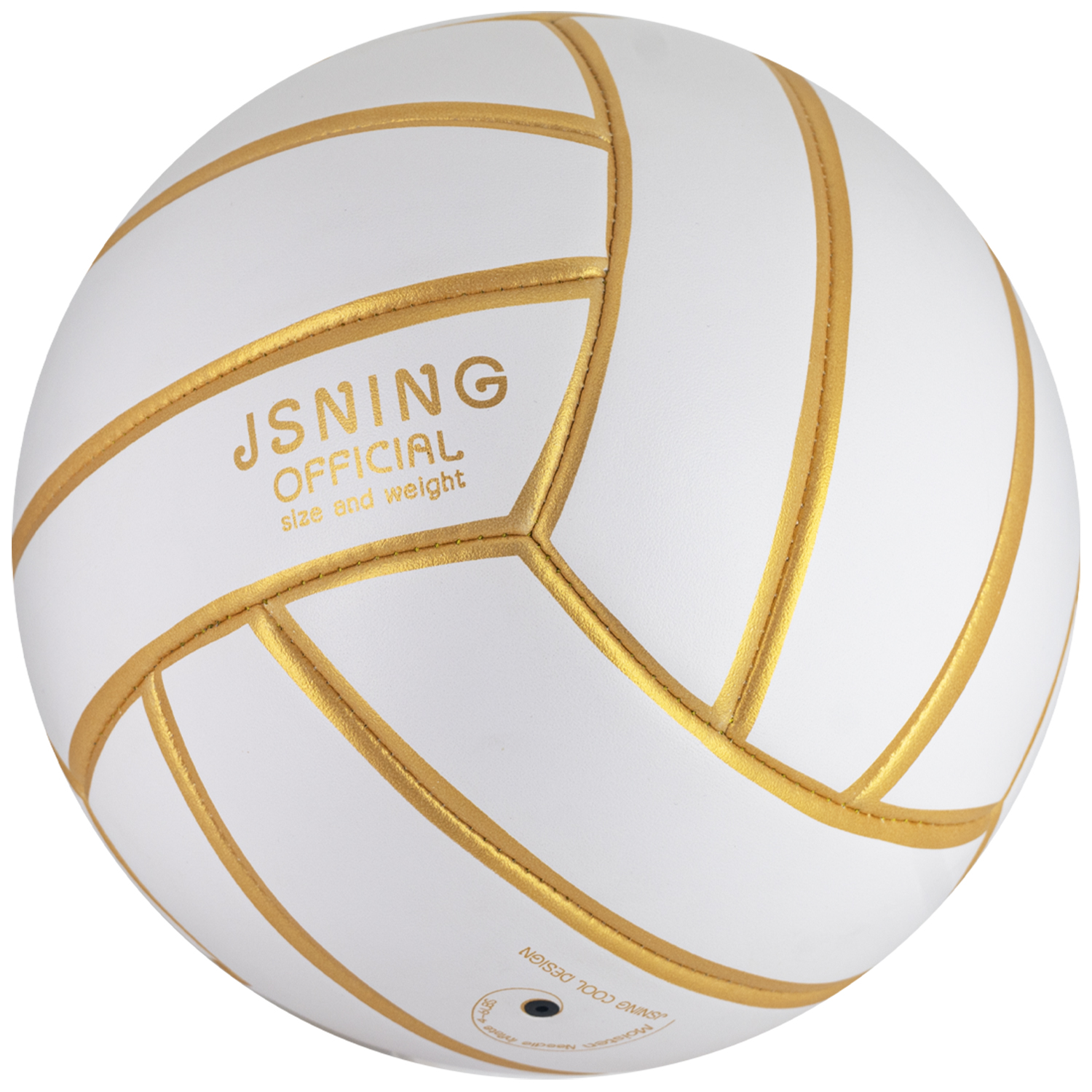 Golden White  Volleyball ，Classic Minimalist Design Volleyball Soft Touch for Outdoor Indoor Beach Game Official Size 5,Volley Lite Volleyball