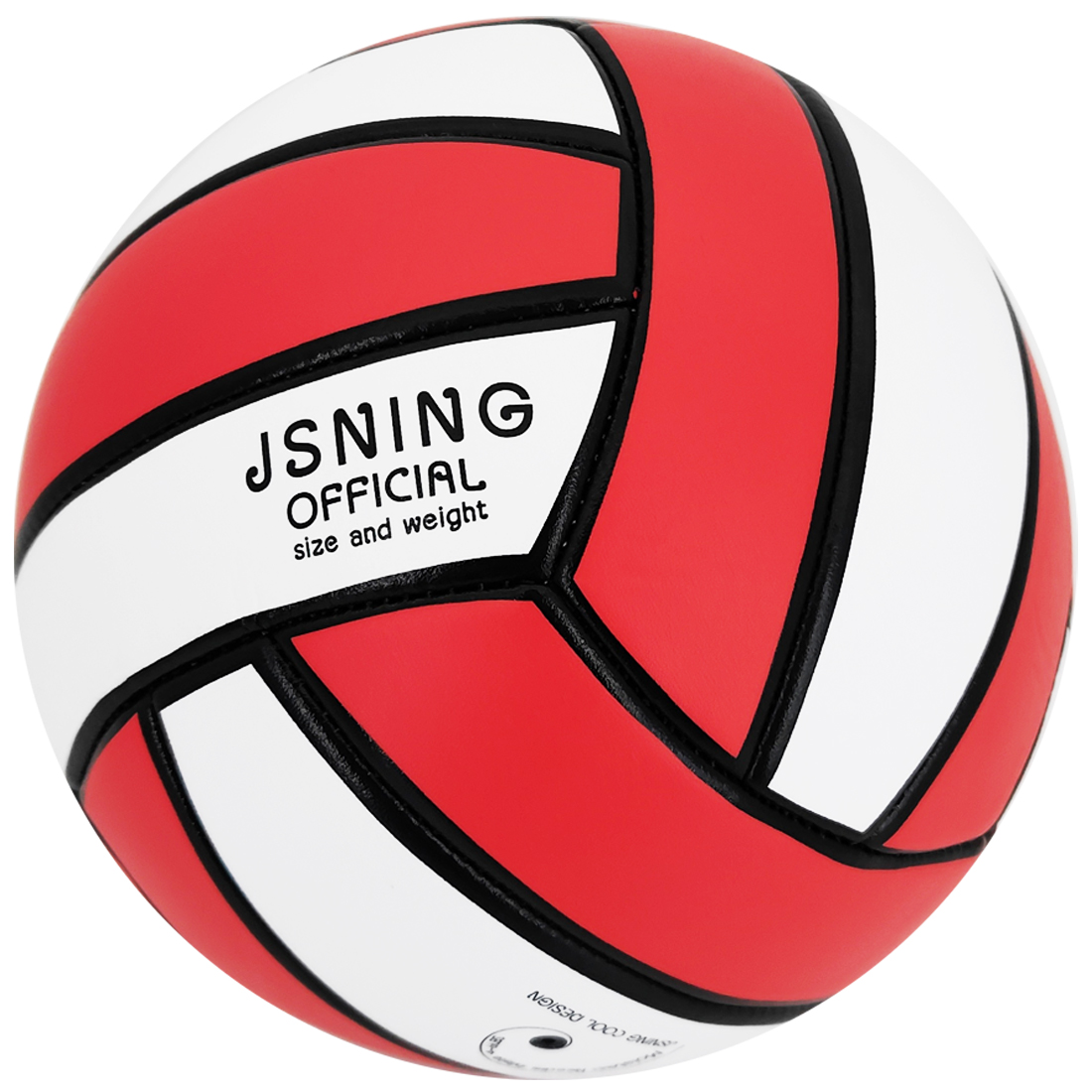 Red White Volleyball ，Classic Minimalist Design Volleyball Soft Touch for Outdoor Indoor Beach Game Official Size 5