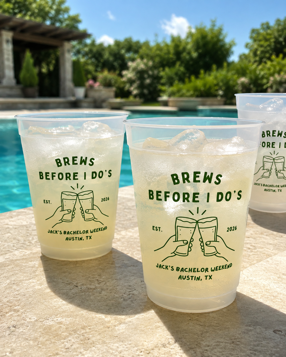Coastal Cowgirl Bachelorette Cups, Beach Bach Frosted Drinkware, Western Bride Tribe Favors, Tropical Girls Weekend Party Cups, Cowgirl Bach