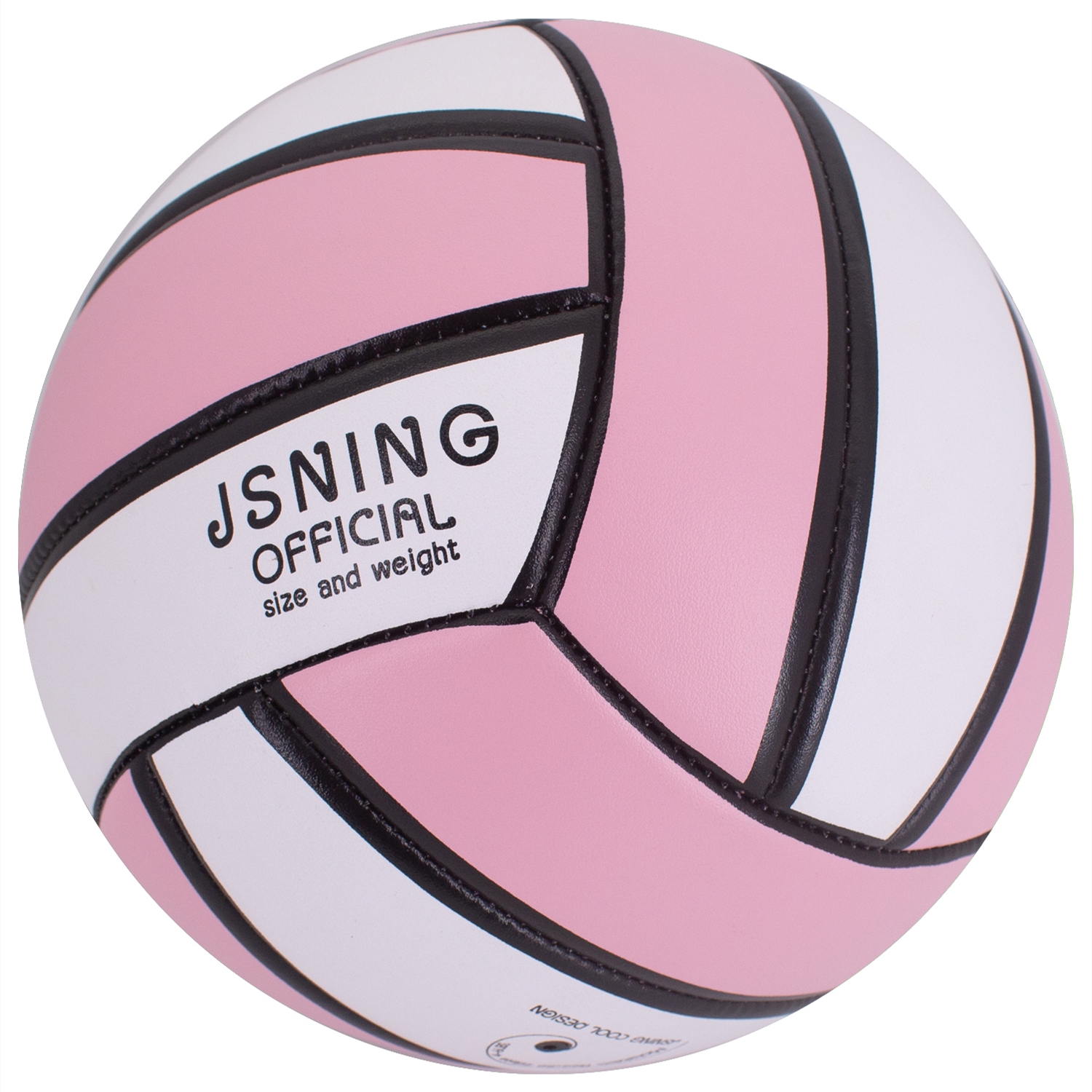 Pink White Volleyball ，Classic Minimalist Design Volleyball Soft Touch for Outdoor Indoor Beach Game Official Size 5