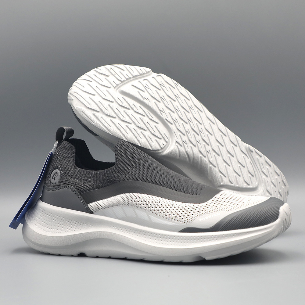 Mesh breathable thick-soled cushioned walking shoes