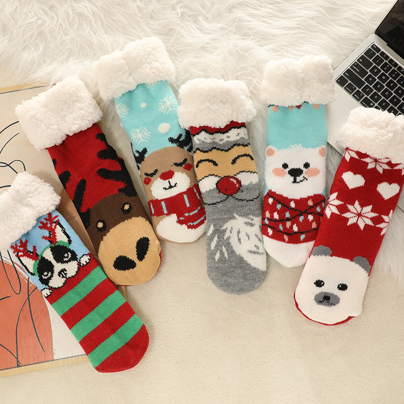 🔥Early Christmas SALE🔥Ultra-thick Cashmere Slipper Home Socks-new christmas