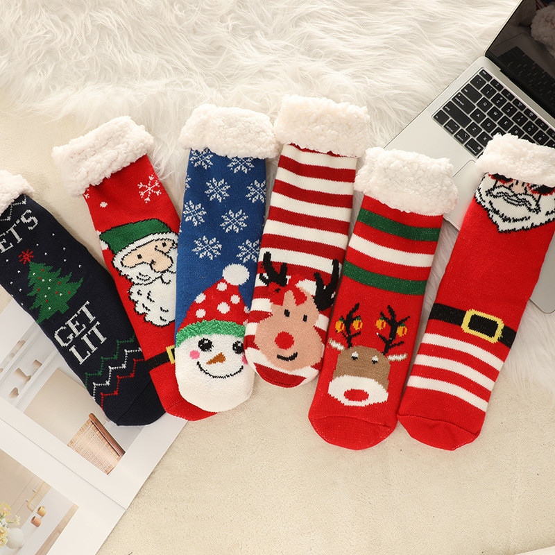 🔥Early Christmas SALE🔥Ultra-thick Cashmere Slipper Home Socks-christmas 2