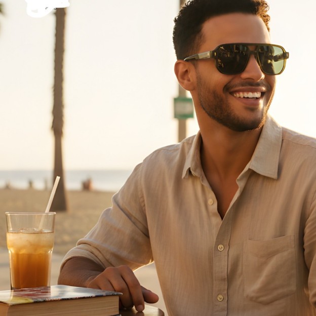 Retro double-beam square-frame aviator sunglasses