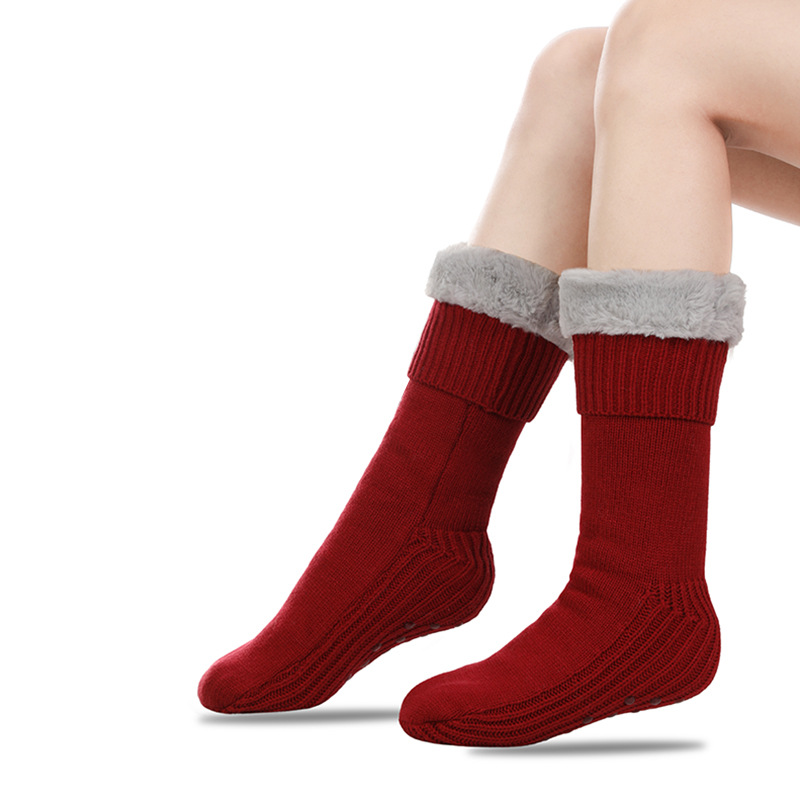 [Copy]🔥Early Christmas SALE🔥Ultra-thick Cashmere Slipper Home Socks-conventional