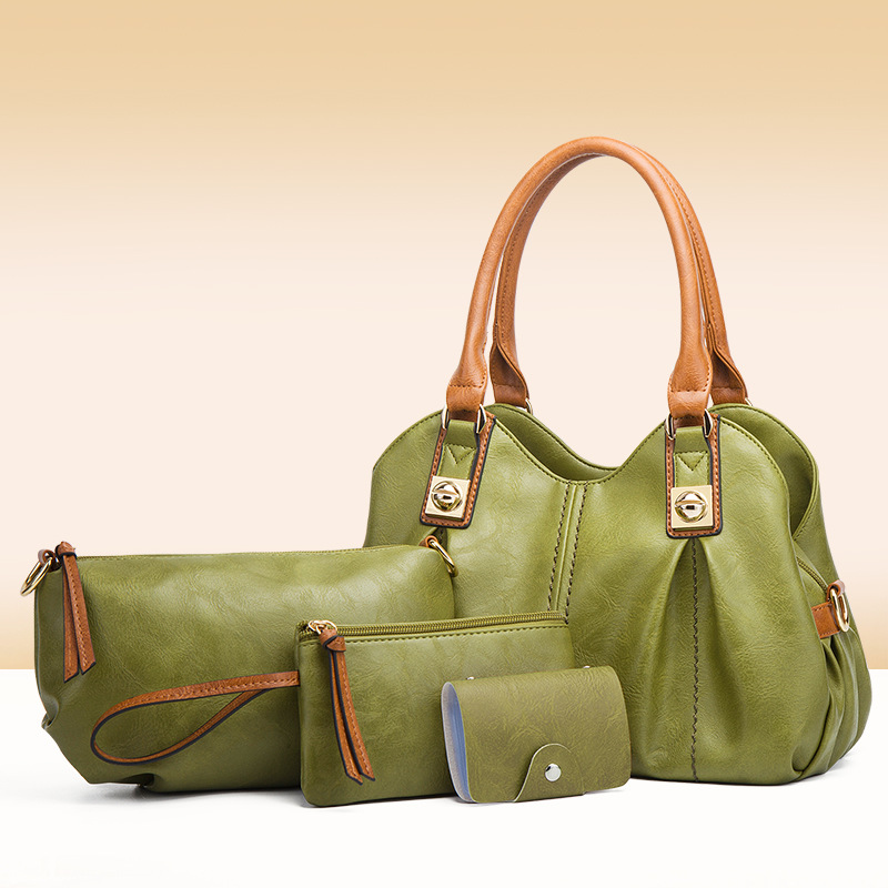 New fashion women's handbags, shoulder and messenger bags, four-piece set