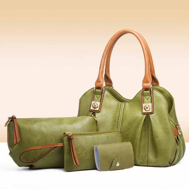 New fashion women's handbags, shoulder and messenger bags, four-piece set