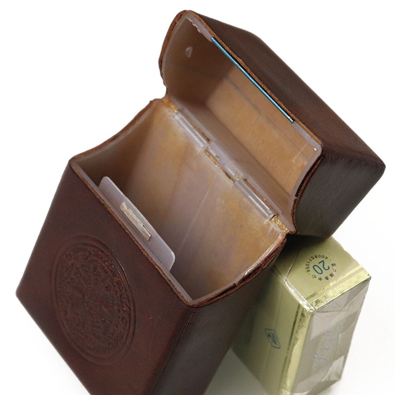 Top layer cowhide genuine leather cigarette case