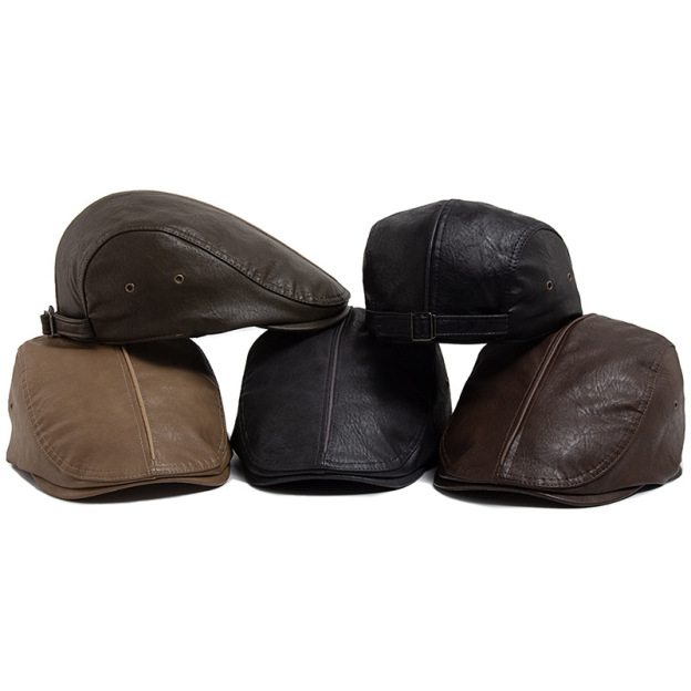 BLACKTOP | Soft leather flat cap