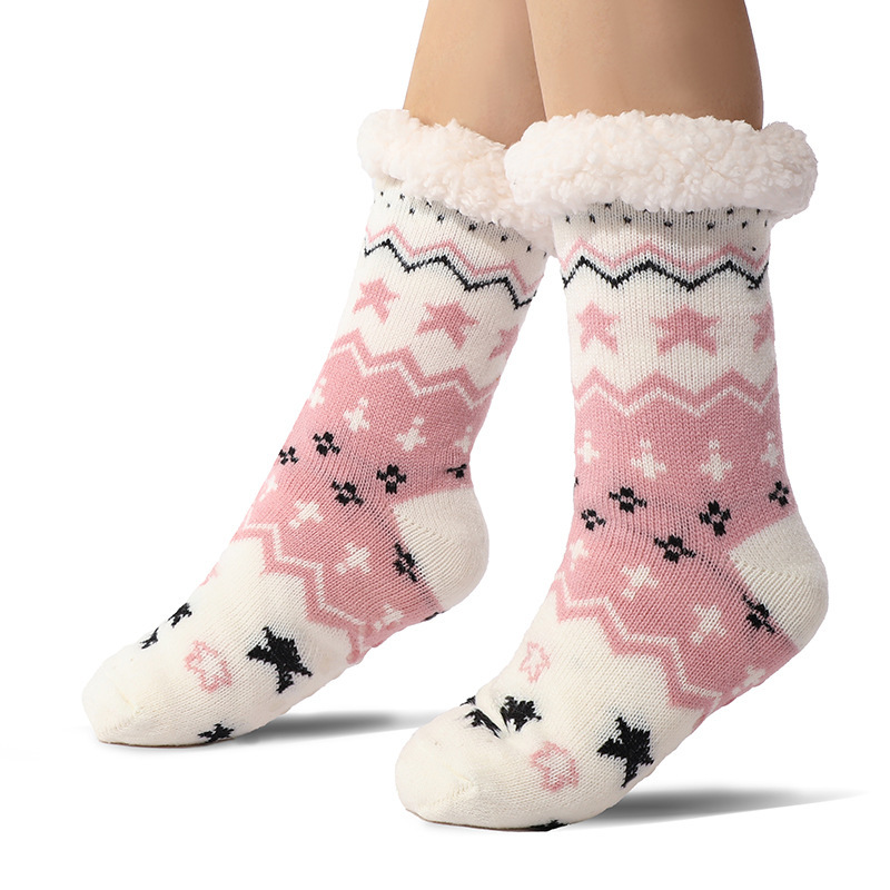 🔥Early Christmas SALE🔥Ultra-thick Cashmere Slipper Home Socks-star