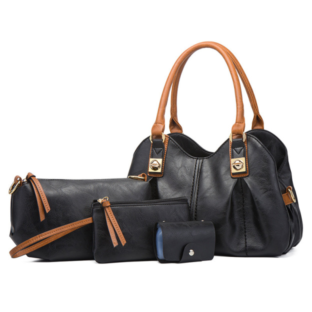 New fashion women's handbags, shoulder and messenger bags, four-piece set