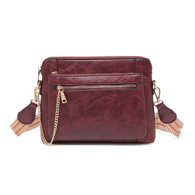 Multifunctional Crossbody Shoulder Bag Wallet Removable Bohemian Wide Shoulder Strap