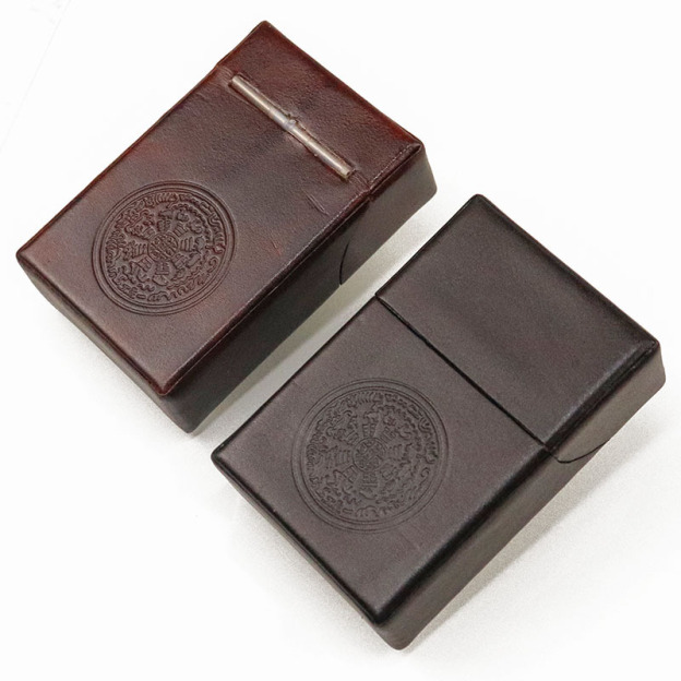 Top layer cowhide genuine leather cigarette case