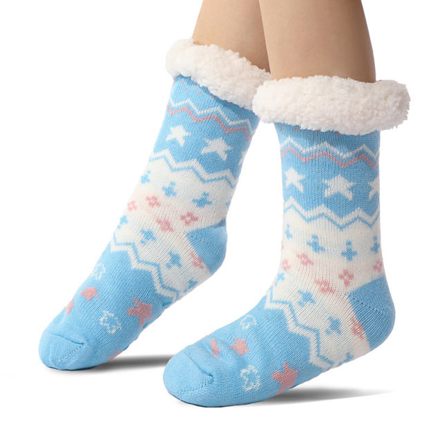 🔥Early Christmas SALE🔥Ultra-thick Cashmere Slipper Home Socks-star