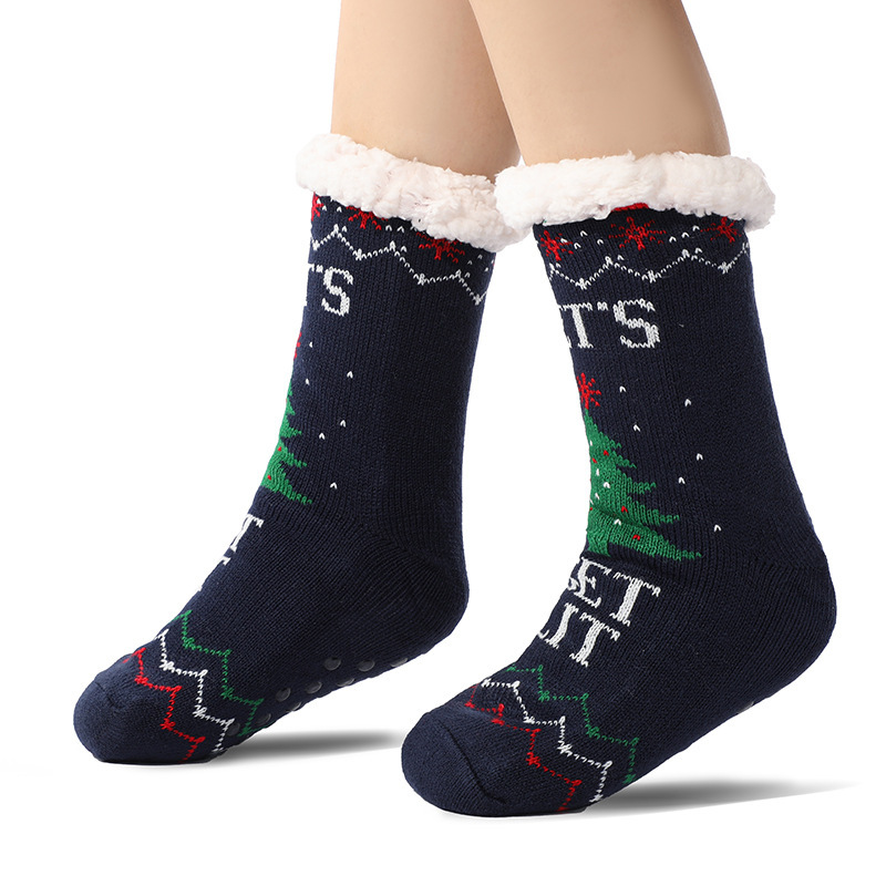 🔥Early Christmas SALE🔥Ultra-thick Cashmere Slipper Home Socks-christmas 2