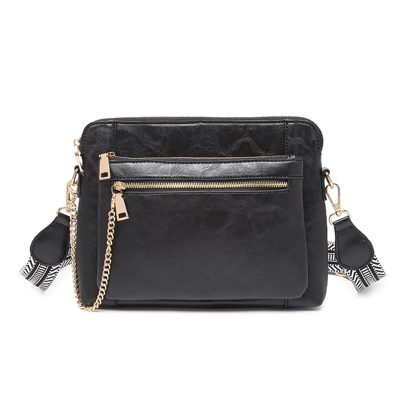 Multifunctional Crossbody Shoulder Bag Wallet Removable Bohemian Wide Shoulder Strap