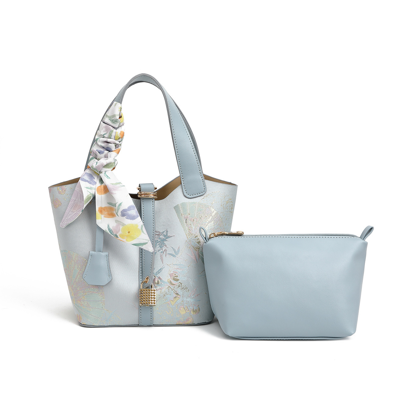 New women's cowhide bag with cheongsam Hanfu style shoulder bag