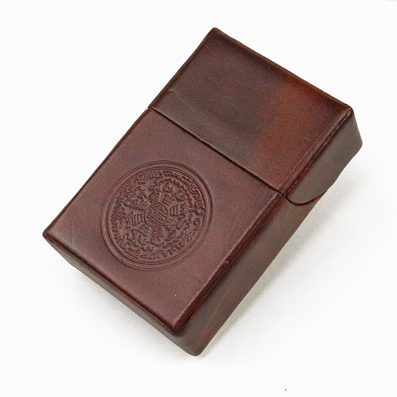 Top layer cowhide genuine leather cigarette case