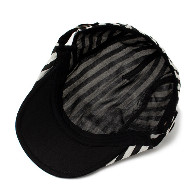 Buck | Striped flat cap