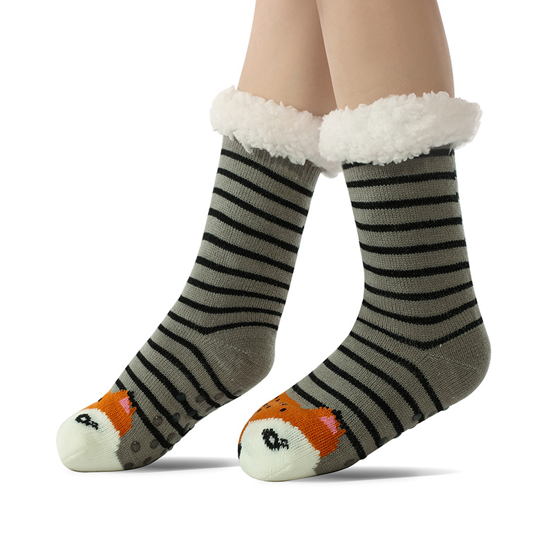 🔥Early Christmas SALE🔥Ultra-thick Cashmere Slipper Home Socks-animal