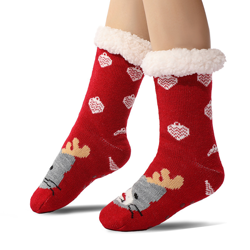 🔥Early Christmas SALE🔥Ultra-thick Cashmere Slipper Home Socks-new animal