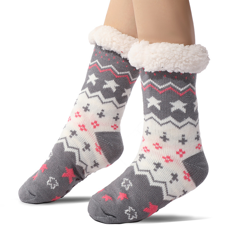 🔥Early Christmas SALE🔥Ultra-thick Cashmere Slipper Home Socks-star