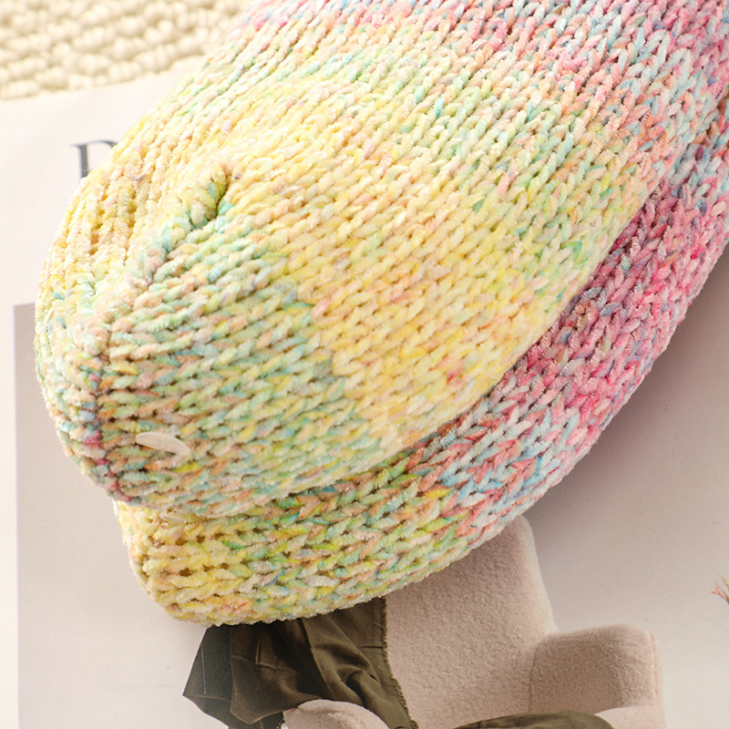 🔥Early Christmas SALE🔥Ultra-thick Cashmere Slipper Home Socks-cherry