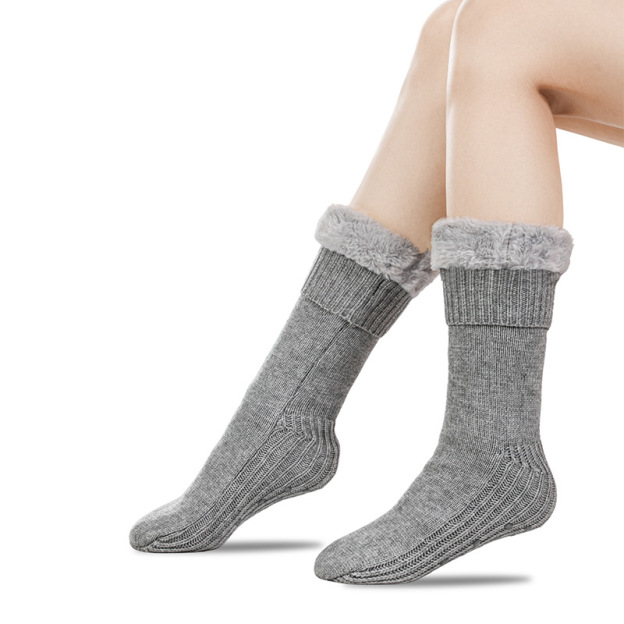 [Copy]🔥Early Christmas SALE🔥Ultra-thick Cashmere Slipper Home Socks-conventional